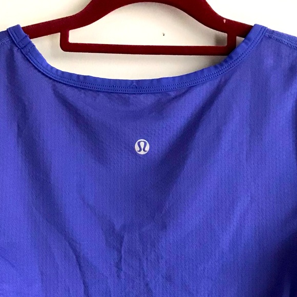 ๐ Lululemon Athletica Sz S Blue Running Top - Picture 4 of 7